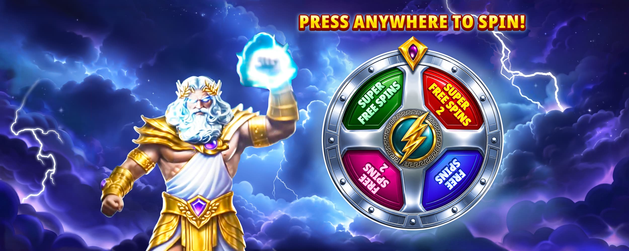 Gates of Olympus 2500 Bonus Wheel selecting between four Free Spins modes